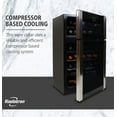 thumbnail image 3 of Koolatron 29 Bottle Dual Zone Wine Cooler Freestanding Wine Fridge, 3 of 14