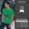 thumbnail image 4 of Greenyef Graphics I Paused My Game to Be Here Video Gamer Gift for Men Teenagers Gaming Funny Graphic T-Shirt Style-18 (Antique Irish, Large), 4 of 6