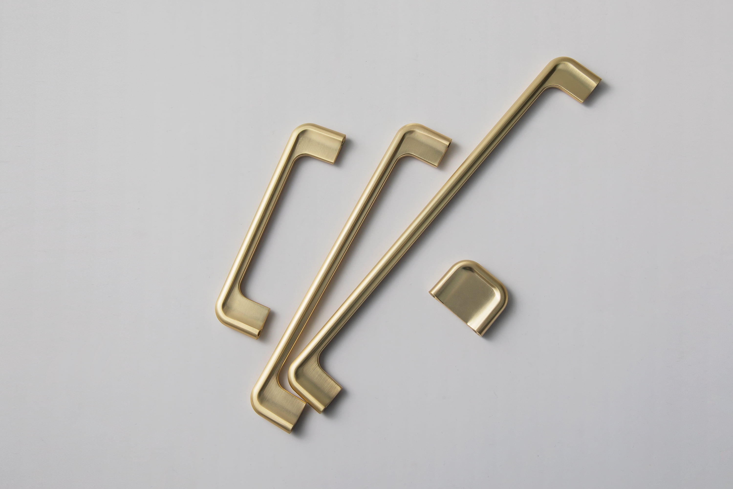 Goo-Ki 12 Pack Light Brushed Brass Cabinet Drawer Knobs, Zinc Alloy Cabinet Handles Hardware for Dresser,Wardrobe,Cupboard (2057)