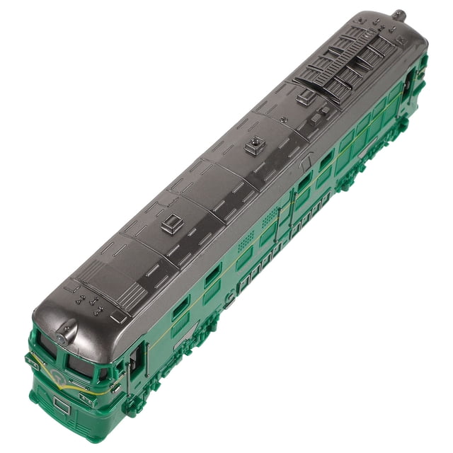 Greenadscape Train à Inertie Jouet Vert avec Forme Réaliste pour Noël et Nouvel An 1Pcs