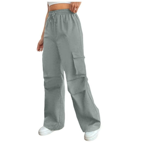 Women's Cargo Jogger Pants Lightweight Athletic Hiking Casual Trousers With Drawstring Waist And Multiple Pockets For Outdoor Comfort