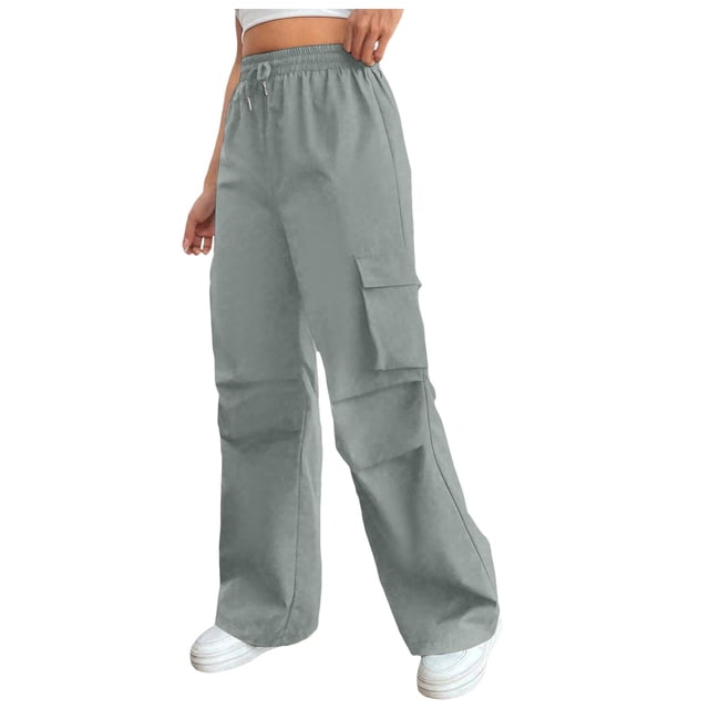 WEAIXIMIUNG Ensembles de Pantalons pour Femmes Invitées de Mariage Pantalons Cargo Pantalons Jogger pour Femmes Amples à Cordon Légers Pantalons de Sport de Randonnée avec Poches