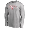 thumbnail image 2 of Men's Ash Bradley Braves Proud Mascot Long Sleeve T-Shirt, 2 of 3