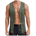 thumbnail image 1 of Stylish Men's Outerwear Vests Buttonless Deer Skin Velvet Mid Length Design for Fashionable Comfort for Casual and Formal Events Versatile Layering Piece, 1 of 3