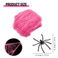 thumbnail image 3 of Zoxiy Halloween Spider Web Decorations,Glow In The Dark Halloween Cotton Spider Web,Stretchable Fluorescent Luminous Stretch Cobweb Material for Halloween Indoor Outdoor Party Scene Display, 3 of 9
