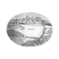 thumbnail image 2 of Wendell August Pittsburgh Cityscape Oval Dish, Small, 2 of 3