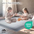 thumbnail image 4 of ODIKA 6'x9' Machine Washable Non-Slip Area Rug, Shadow Textured Solid Rectangle High Traffic Rug, Gray, 252258, 4 of 7