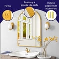 thumbnail image 4 of Espejo Curvo de Pared Bluelander con Marco de Aluminio, Dorado, 4 of 5