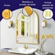 thumbnail image 4 of Espejo Curvo de Pared Bluelander con Marco de Aluminio, Dorado, 4 of 5