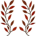 thumbnail image 1 of 2 uds decoración de pared Metal hoja de árbol entrada estilo moderno vid rama de olivo arte de pared, 1 of 6