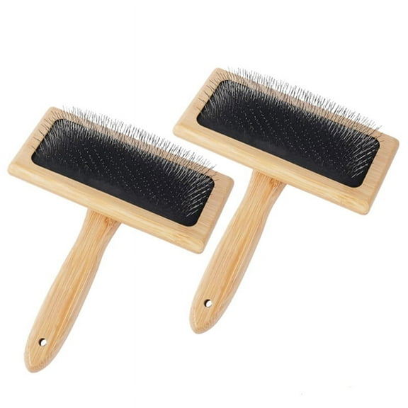 HOT 2 PCS Wool Carders, 6.1InchX4.8Inch Large Hand Carders for Wool, Craft Felt Mixing Tool, Pet Slicker Brush