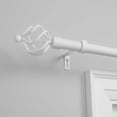 thumbnail image 6 of EXCLUSIVE HOME Torch 1" Curtain Rod and Finial Set, Matte Silver, Adjustable 84"-160", 6 of 9