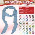 thumbnail image 2 of Uxcell Solid Long Neckerchief, Stylish Ribbon Scarf Pure Skinny Scarf Necktie Light Blue, 2 of 7