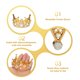 thumbnail image 3 of Uxcell 2Pcs Mini Toppers de Pastel en Forma de Corona, Corona Dorada en Forma de Corazón de Aleación para Princesa Reina, Corona Vintage, 3 of 6