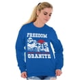 thumbnail image 3 of Mount Rushmore Funny 4th of July USA Sweatshirt for Men or Women Brisco Brands 2X, 3 of 6