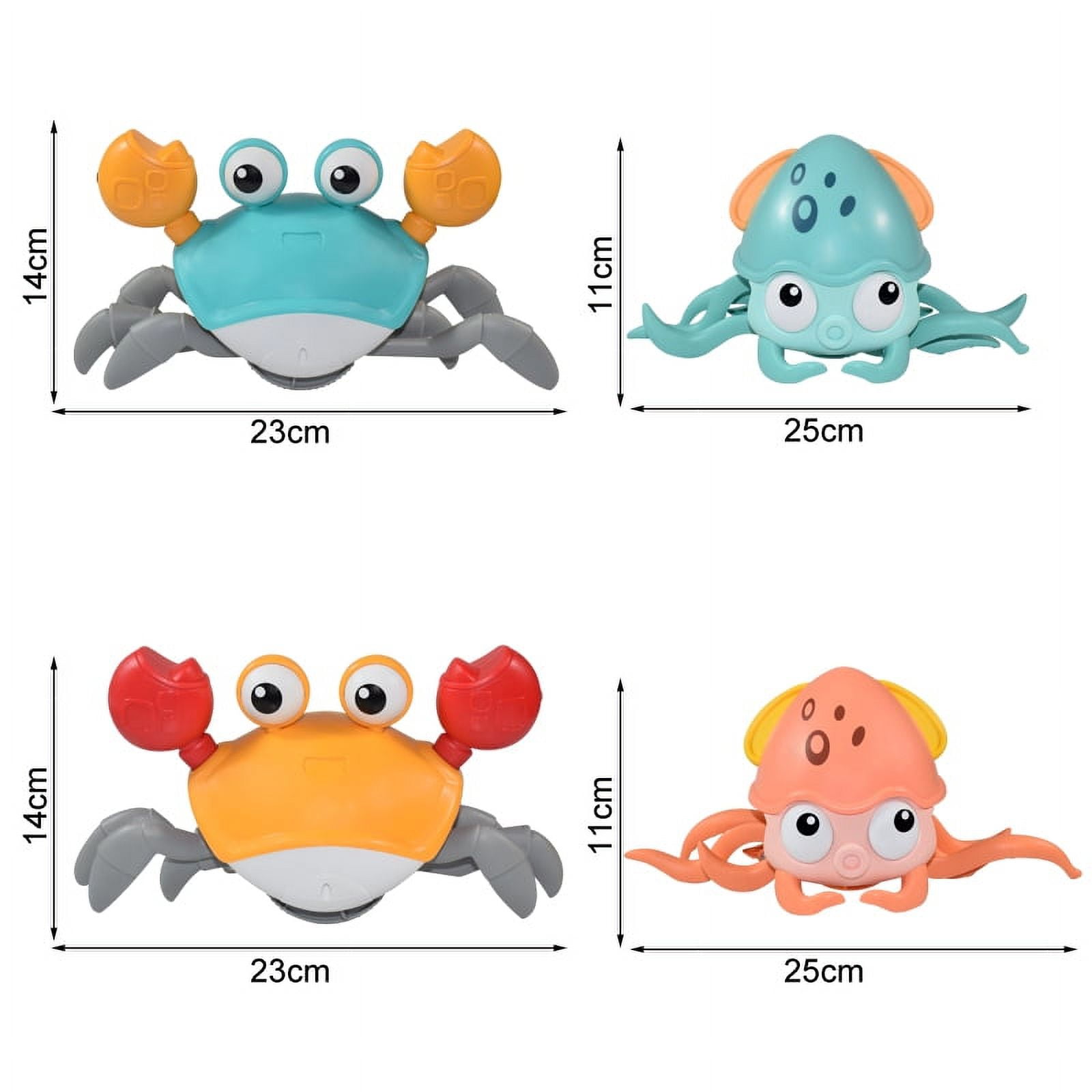 Crawling Crab Baby Toy - Infant Tummy Time Toys 3 4 5 6 7 8 9 10 11 12 Babies Boy 3-6 6-12 Learning Crawl 9-12 12-18 Walking Toddler 36 Months Old Music Development 1st Birthday Gifts