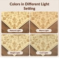 thumbnail image 7 of Design&I 4'x6' Washable Area Rug Snag-Free Skid-Resistant Medium Vintage Distressed Tan Motif Scattered Botanical Large Fuzzy for Home Office, Under Desk, 7 of 7