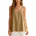 thumbnail image 3 of Women's Camisole Tank Tops Spaghetti Strap Sleeveless Basic Cami Top Undershirts, 3 of 6