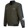 thumbnail image 2 of Men's JH Design Charcoal Orlando Magic 2022/23 City Edition Full-Zip Nylon Bomber Jacket, 2 of 6