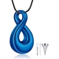 thumbnail image 4 of Infinity Urn Necklaces Teardrop Cremation Jewelry for Ashes Keepsake Memorial Pendant for Women Men Loved ones, 4 of 7