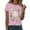 Pink, variant on enyan Halloween Autumn Shirts for Women Funny Ghost Pumpkin Graphic Printed Shirts Halloween Short Sleeve Graphic Tees Fall T-Shirts Tops Dark Green,M