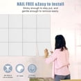 thumbnail image 4 of Yahome 12Pcs Bulletin Board for Office 48 x 36 Inch Removable Felt Wall Tiles with Pushpins Large Cork Boards for Walls Decor Organizer and DIY (White), 4 of 7