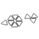 thumbnail image 4 of Conectores De Anillos Triangulares Cerrados perfecl Para Correa de Maleta de 19 Mm gris negro, 4 of 7
