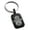 Black, variant on Stainless Steel Lotus Hamsa Hand of Fatima Engraved Small Rectangle Dog Tag Charm Keychain Keyring