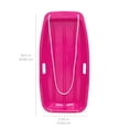 thumbnail image 6 of Best Choice Products 35in Kids Outdoor Plastic Sport Toboggan Winter Snow Sled Board w/ Pull Rope, 2 Handles - Pink, 6 of 6
