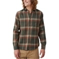 thumbnail image 1 of Cotton On Mens Boston Waffle Weave Button Up Shirt, green, L Neck, 1 of 1