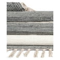 thumbnail image 6 of Unique Loom Chindi Rag Collection Area Rug - Striped (2' 2" x 8' Runner Gray/Ivory), 6 of 7