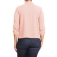 thumbnail image 3 of Women's Plus Size Lightweight Draped Neck Open Front Solid Blazer Jacket, 3 of 3
