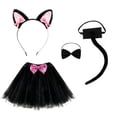 thumbnail image 7 of SJLDQY Carnival Toddler Girls Cat Dress Up Cute Lace Mesh Dresses With Headwear Outfits Funny Party Stage Performance Clothes Set, 7 of 7