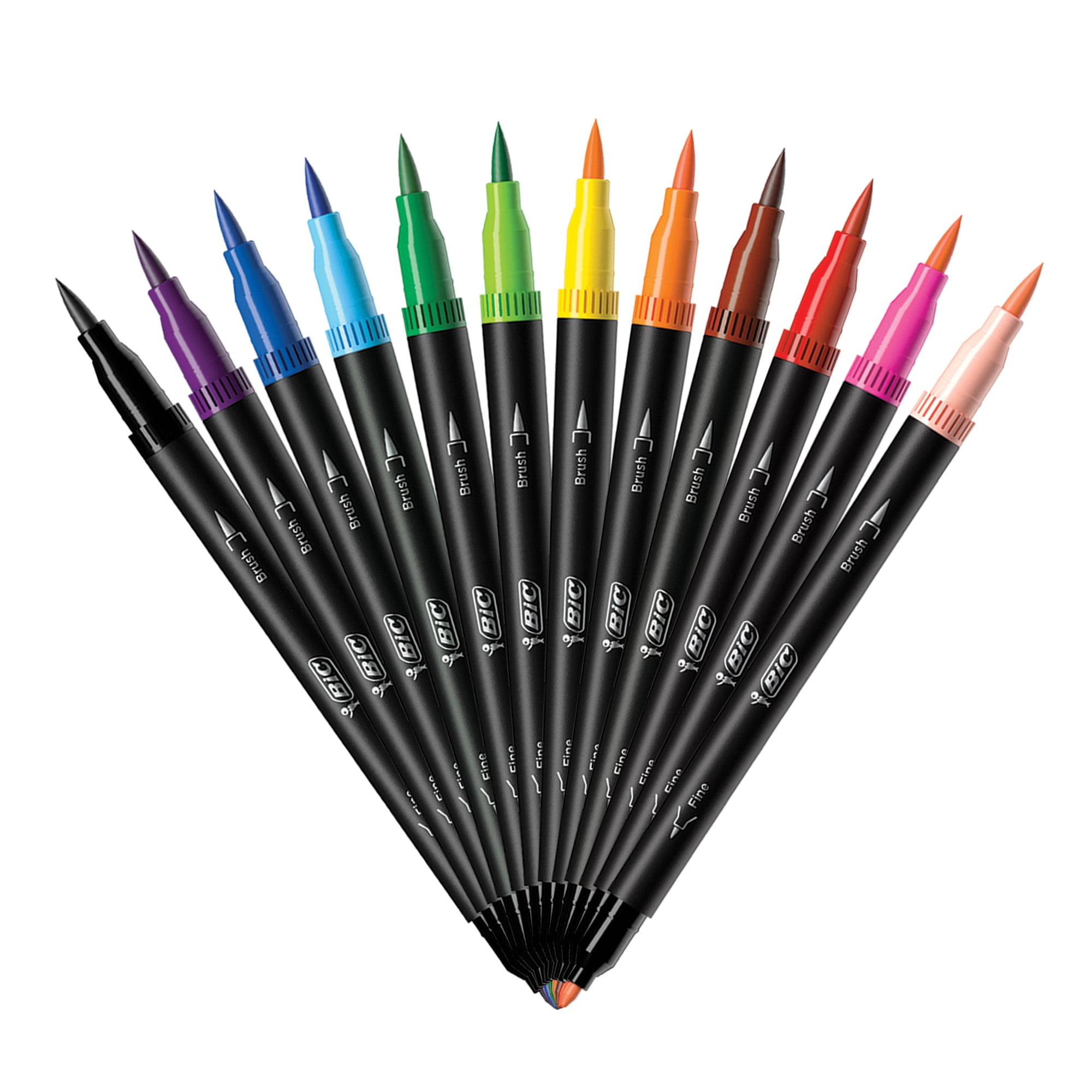  Vitoler Dual Tip Brush Markers Colored Pen,Fine Point