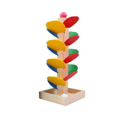 JOYFEEL Clearance 2019 Colorful Detachable Wooden Tree Marbles Ball Run Track Game for Preschool Early Education Infant Baby Toys Best Toy Gifts for Children