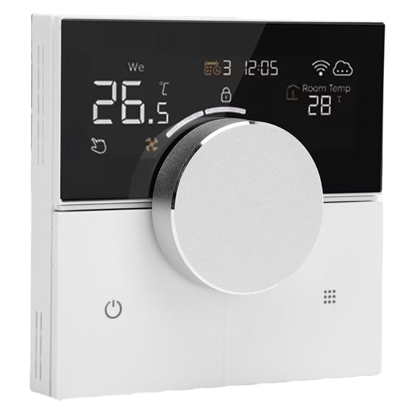 WiFi Thermostat, Color Screen Full Touch Programmable Knob Control Smart Thermostat for Home