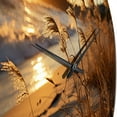 thumbnail image 3 of Designart "Sunrise Breeze on the Beach V" Nautical & Beach Oversized Wall Clock, 3 of 5