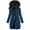 #1_Navy, variant on Women’s Plus Size Winter Coat Fleece Lined Hooded Long Puffer Parka Zip Up Thick Warm Waterproof Outerwear Sherpa Lined Quilted Jacket for Cold Weather