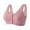 Pink, variant on Plus Size Bras for Women Casual Sexy Front Button Shaping Cup Shoulder Strap Underwire Bra Plus Size Extra-Elastic Wirefree Women'S Bras No Wire