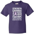thumbnail image 3 of Inktastic Turners Syndrome Awareness Strength Courage Support Youth T-Shirt, 3 of 5