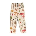 thumbnail image 4 of Kll Womens Retro Autum Mushrooms Print Pajama Pants Soft Pajama Bottoms For Women Cozy Lounge Pants, 4 of 9