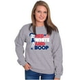 thumbnail image 3 of Betty Boop Red White Blue Patriotic Women Crewneck Sweatshirt Brisco Brands S, 3 of 6