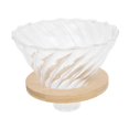 thumbnail image 2 of Fugacal Pour Over Coffee Dripper Cone Filter Cup Coffee Maker Accessories with Wood Base Home Office Use,Cone Coffee Filter,Coffee Filter, 2 of 8