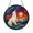 Acrylic 3.5 Inch, variant on Stained Glass Polar Bear Window Suncatcher with Borealis Sky, Wildlife Sun Catcher Art, Cozy Cabin Decoration