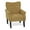 Dark Yellow, variant on MoNiBloom Upholstered Armchair, Accent Chair with Wood Leg, Cotton-linen Single Sofa Chair with Tufted Back, for Living Room Bedroom, Dark Yellow