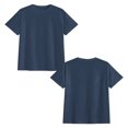 thumbnail image 4 of Couple Matching Cotton T-Shirt Set "Love You Love You More" Navy Blue Crewneck Tees Women-S, 4 of 5