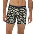 thumbnail image 2 of Salouo Dollar Pattern Men's Boxer Briefs, Soft & Breathable Underwear Elastic Waistband Briefs for Men,1-Pack, 2 of 7