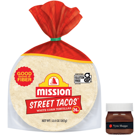 Mission White Corn Tortillas, Street Taco Size, 24 Count