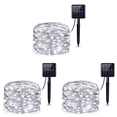 thumbnail image 1 of Luces de cadena solares Lámpara de hadas de alambre de cobre a prueba de agua (200LED frío) Blanco, 1 of 8