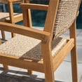 thumbnail image 6 of Vifah Chesapeake 7-Piece Solid Wood Patio Dining Set in Golden Oak, 6 of 7
